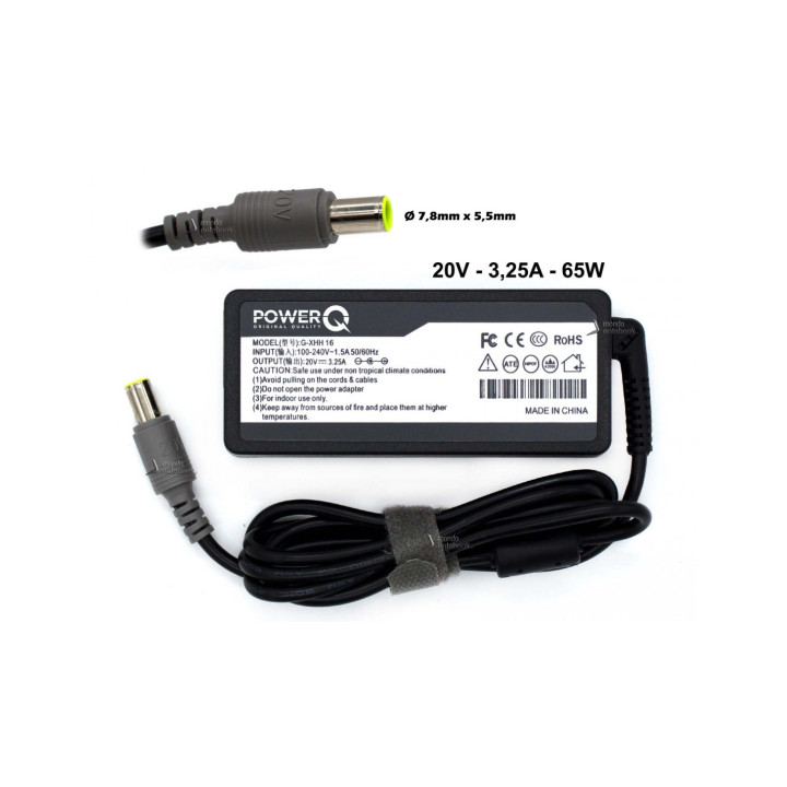 Alimentatore compatibile per Lenovo - 65W, 20V,... | ITA-PC