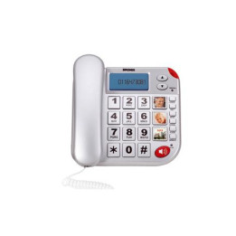 Telefono Fisso Brondi Super Bravo Plus Argento Big | ITA-PC