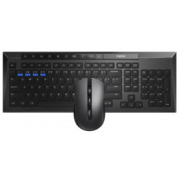 Rapoo 8200M Combo Wireless Tastiera+Mouse Nero | ITA-PC