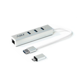 Hub USB 3.0 3 Porte con Adattatore TYPE-C | ITA-PC