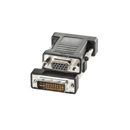 Adattatore DVI-VGA Maschio/Femmina ADJ Nero | ITA-PC
