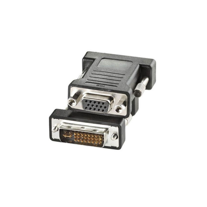 Adattatore DVI-VGA Maschio/Femmina ADJ Nero | ITA-PC