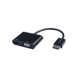 Adattatore Mediacom DisplayPort a VGA e HDMI M-DPHDMVGA