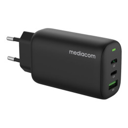 Alimentatore Mediacom 65W USB-C 3 Connettori MD-A140