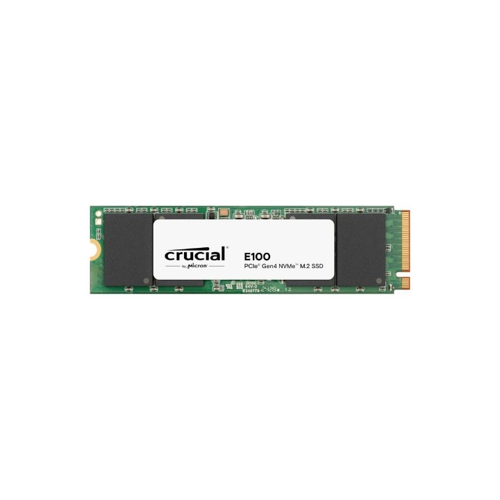 Crucial SSD M.2 (2280) 1TB NVMe E100 PCIe 4.0 (Lettura: 5000MB/s - Scrittura: 3000MB/s)