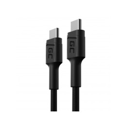 Caricatore USB-C Green Cell GC PowerStream USB-C - Cavo USB-C da 30 cm, ricarica rapida Power Delivery (60 W), Ultra Charge, QC