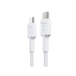 Cavo USB-C tipo C bianco da 30 cm Green Cell PowerStream, Power Delivery 60 W, Quick Charge 3.0