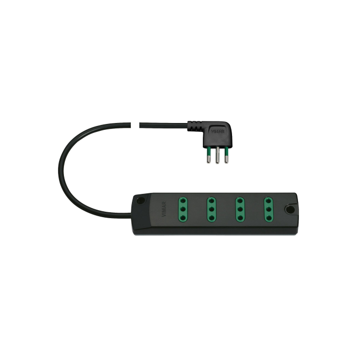 Vimar -  Presa Multipla 4P11 Spina S11 Nero