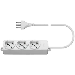 Vimar - Presa Multipla 3 UNIVERSALE+Cavo Bianco