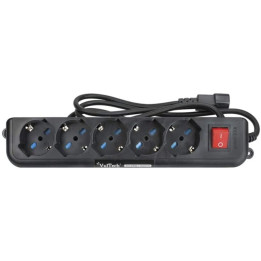 Vultech - Multipresa Bipasso MU-UPS01 5 Posti per UPS IEC14 Tasto On/off