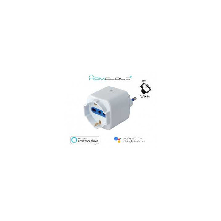 Homcloud - Presa intelligente Wi-Fi 16A italiana bipasso-schuko Homcloud