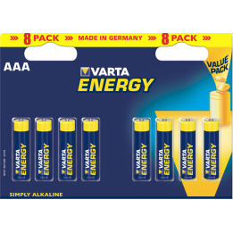 Varta - Energy AAA Batteria monouso Mini Stilo AAA Alcalino Confezione da 8
