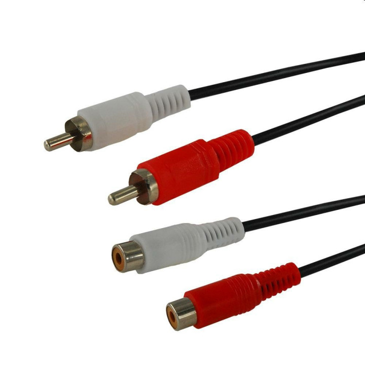 Xtreme - Cavo Audio Stereo 2RCA/2RCA maschio/femmina 1.5 m