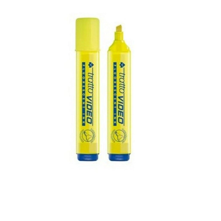 Tratto Video - 12 x Evidenziatore  Giallo